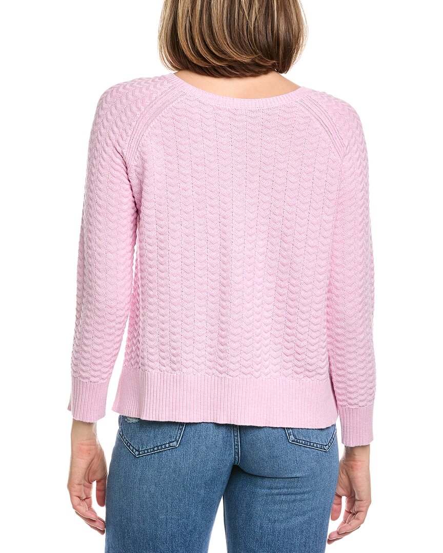 Hannah Rose Button Arrow Stitch Reversible Cashmere-Blend Cardigan