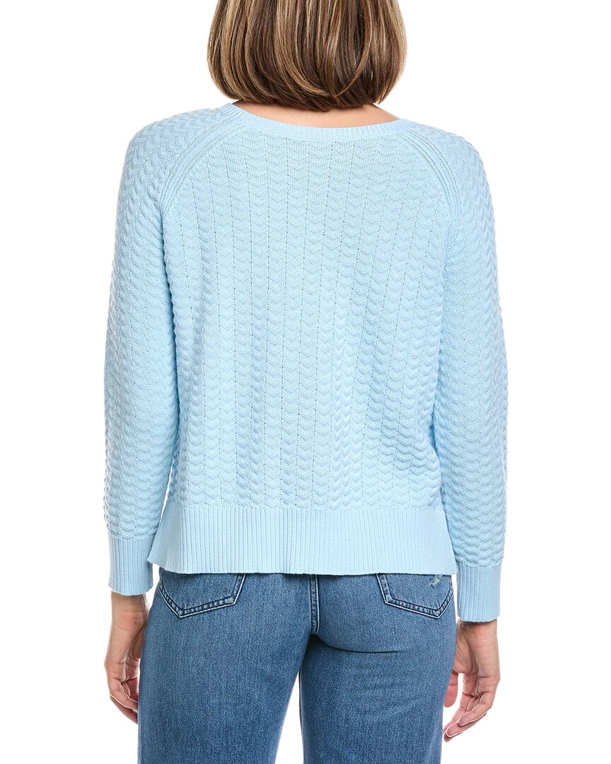 Hannah Rose Button Arrow Stitch Reversible Cashmere-Blend Cardigan