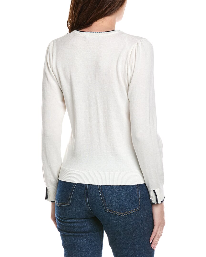Hannah Rose Pearl Button Trimmed Cashmere-Blend Cardigan