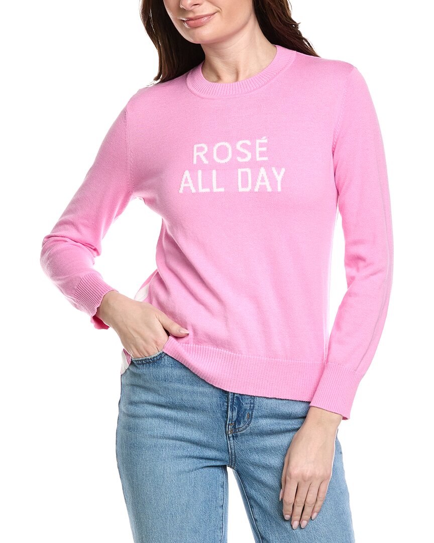 Hannah Rose Let's Toast Cashmere-Blend Sweater