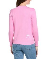 Hannah Rose Let's Toast Cashmere-Blend Sweater