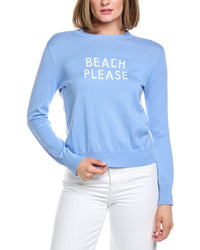 Hannah Rose Let's Toast Cashmere-Blend Sweater