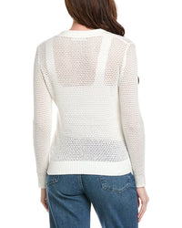 Hannah Rose Arwen Textured Polo Collar Cashmere-Blend Sweater