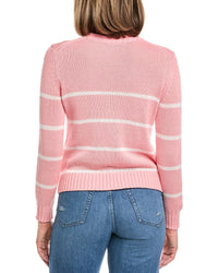 Hannah Rose Stripe Cashmere-Blend Sweater