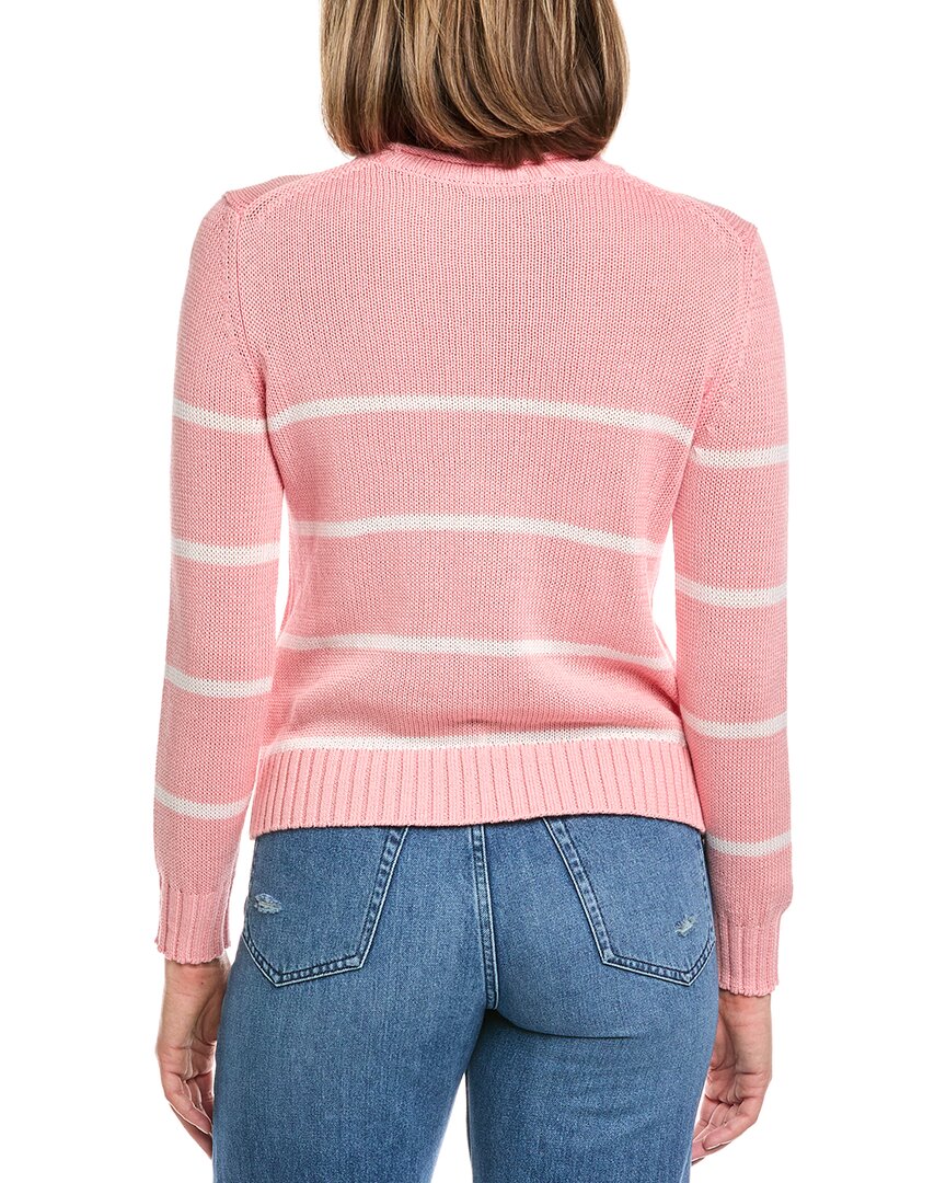 Hannah Rose Stripe Cashmere-Blend Sweater