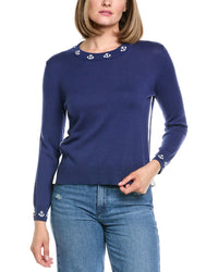 Hannah Rose Mini Anchor Cashmere-Blend Sweater