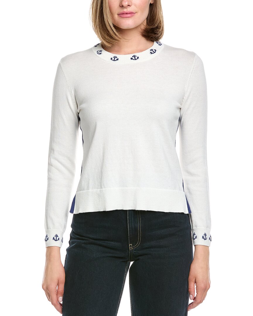 Hannah Rose Mini Anchor Cashmere-Blend Sweater