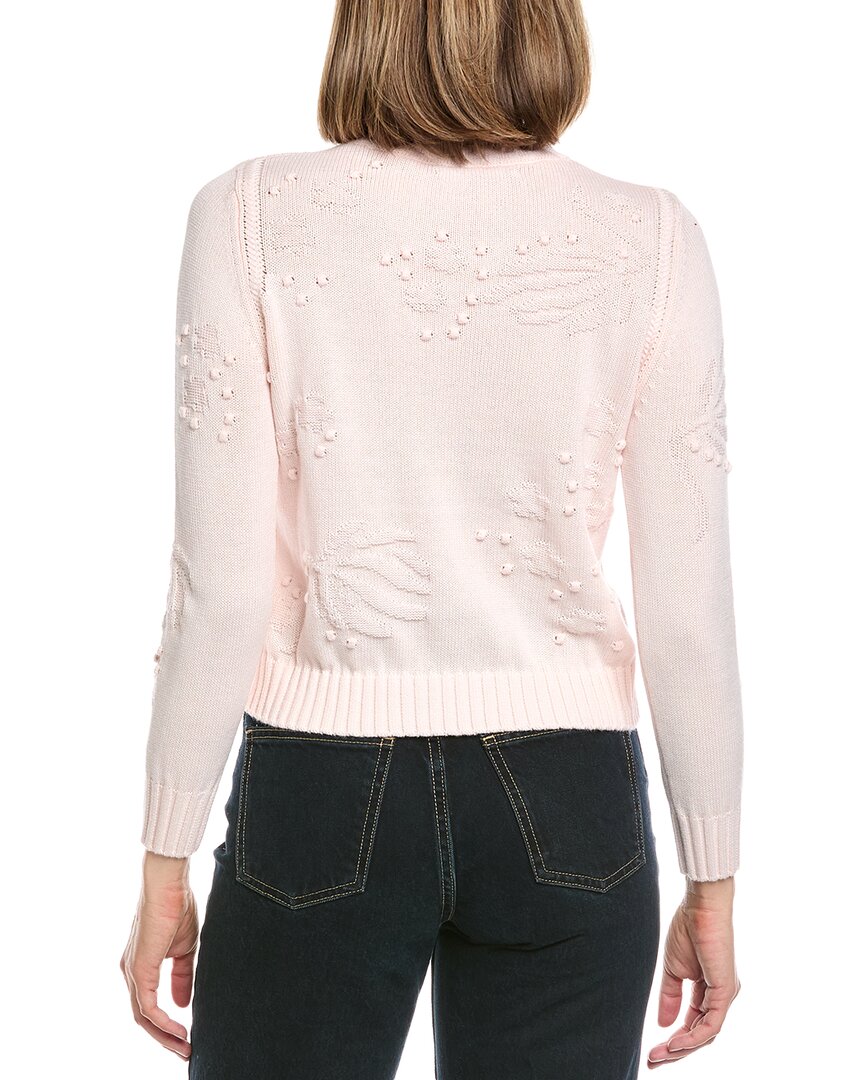 Hannah Rose Rosalind Flower & Bobble Cashmere-Blend Sweater