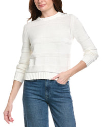 Hannah Rose Jessie Textured Stripe Pullover