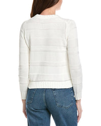 Hannah Rose Jessie Textured Stripe Pullover