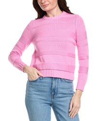 Hannah Rose Jessie Textured Stripe Pullover