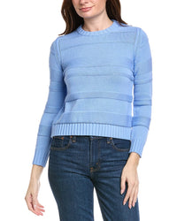 Hannah Rose Jessie Textured Stripe Pullover