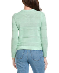 Hannah Rose Jessie Textured Stripe Pullover