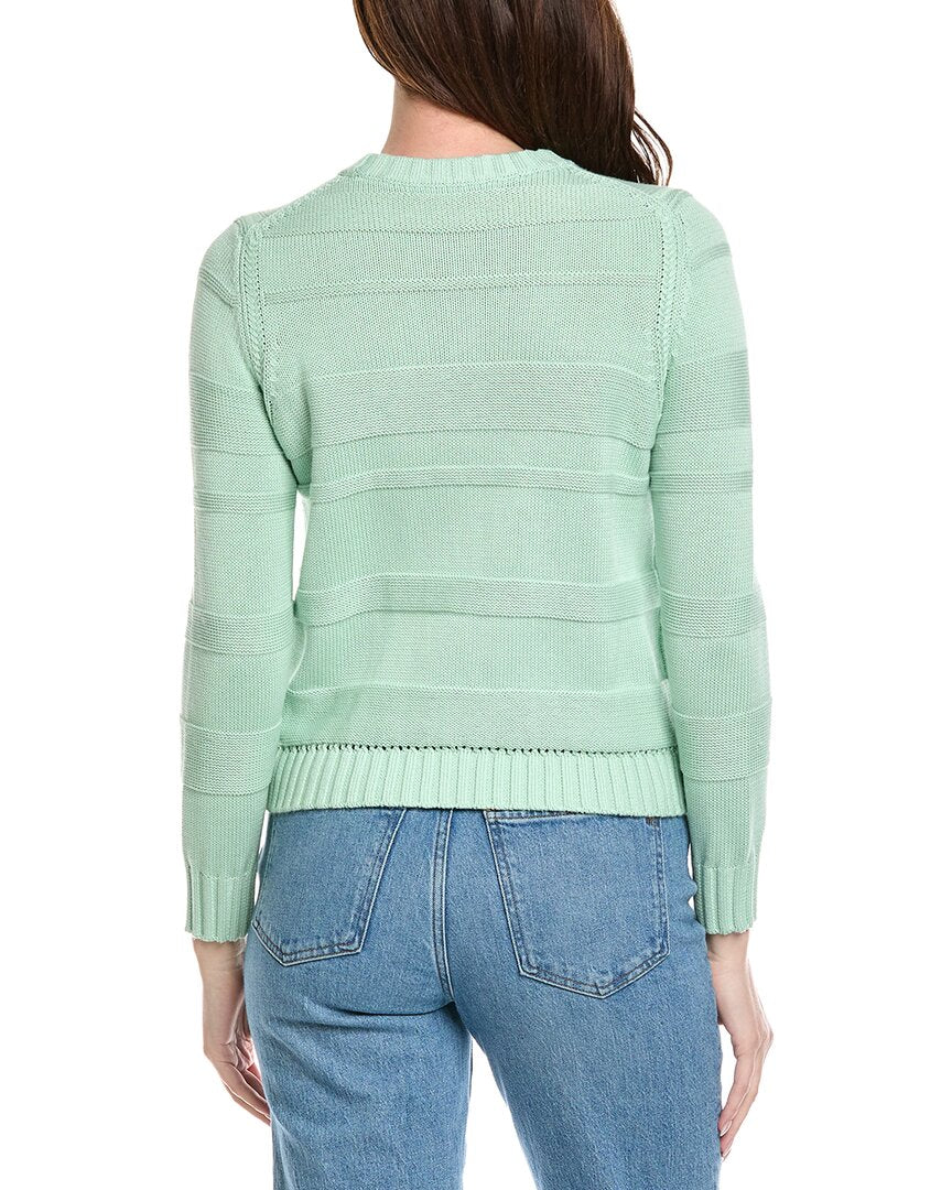 Hannah Rose Jessie Textured Stripe Pullover