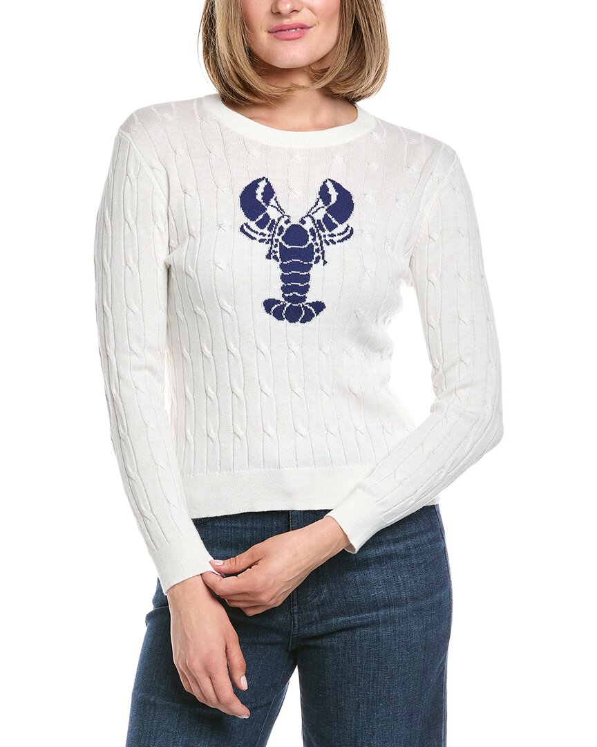 Hannah Rose Intarsia Cashmere-Blend Sweater