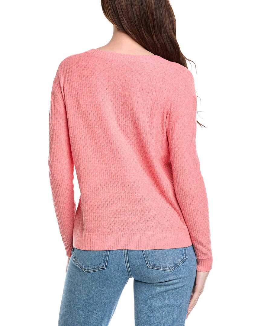 Hannah Rose Savannah Texture Linen-Blend Sweater