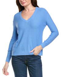 Hannah Rose Savannah Texture Linen-Blend Sweater