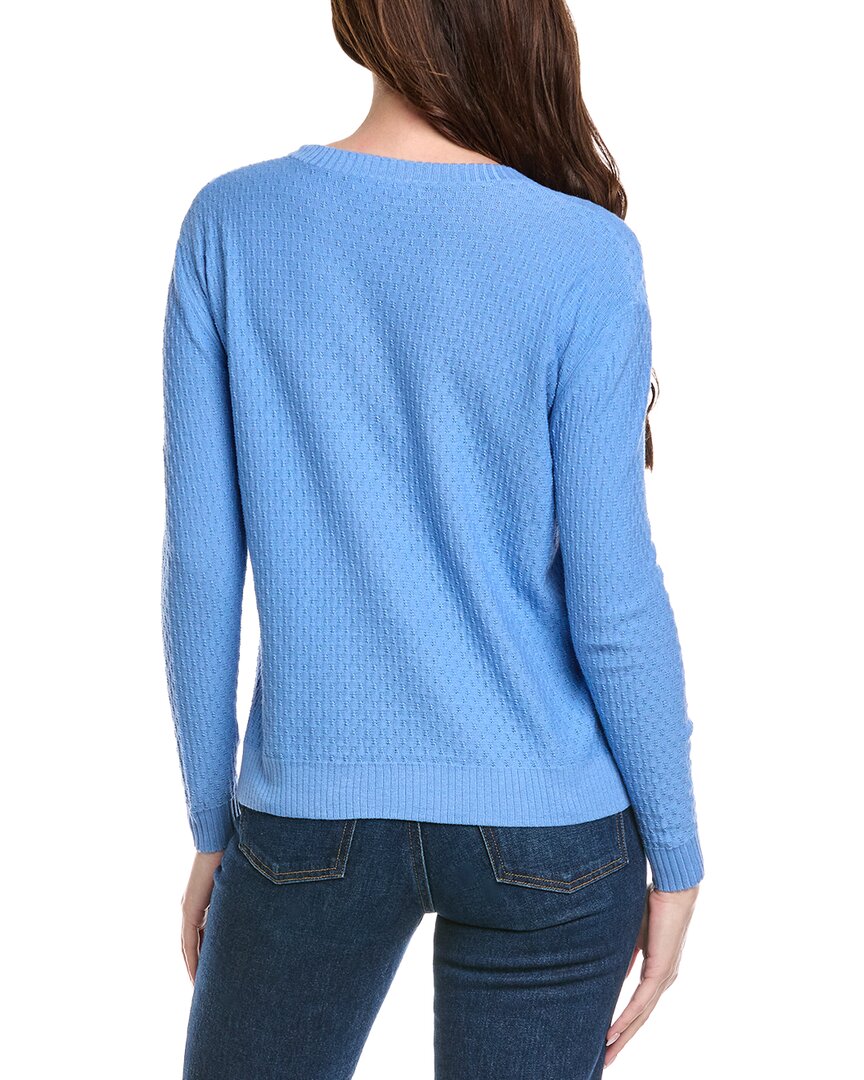 Hannah Rose Savannah Texture Linen-Blend Sweater