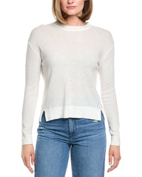 Hannah Rose Alessia Seed Stich Linen-Blend Sweater