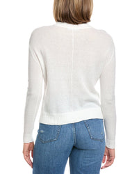 Hannah Rose Alessia Seed Stich Linen-Blend Sweater