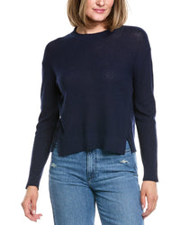 Hannah Rose Alessia Seed Stich Linen-Blend Sweater