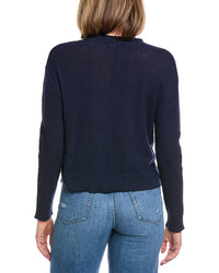 Hannah Rose Alessia Seed Stich Linen-Blend Sweater