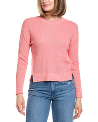 Hannah Rose Alessia Seed Stich Linen-Blend Sweater