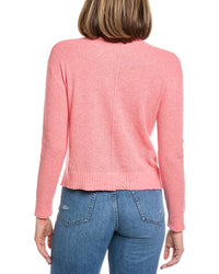 Hannah Rose Alessia Seed Stich Linen-Blend Sweater