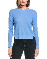 Hannah Rose Alessia Seed Stich Linen-Blend Sweater