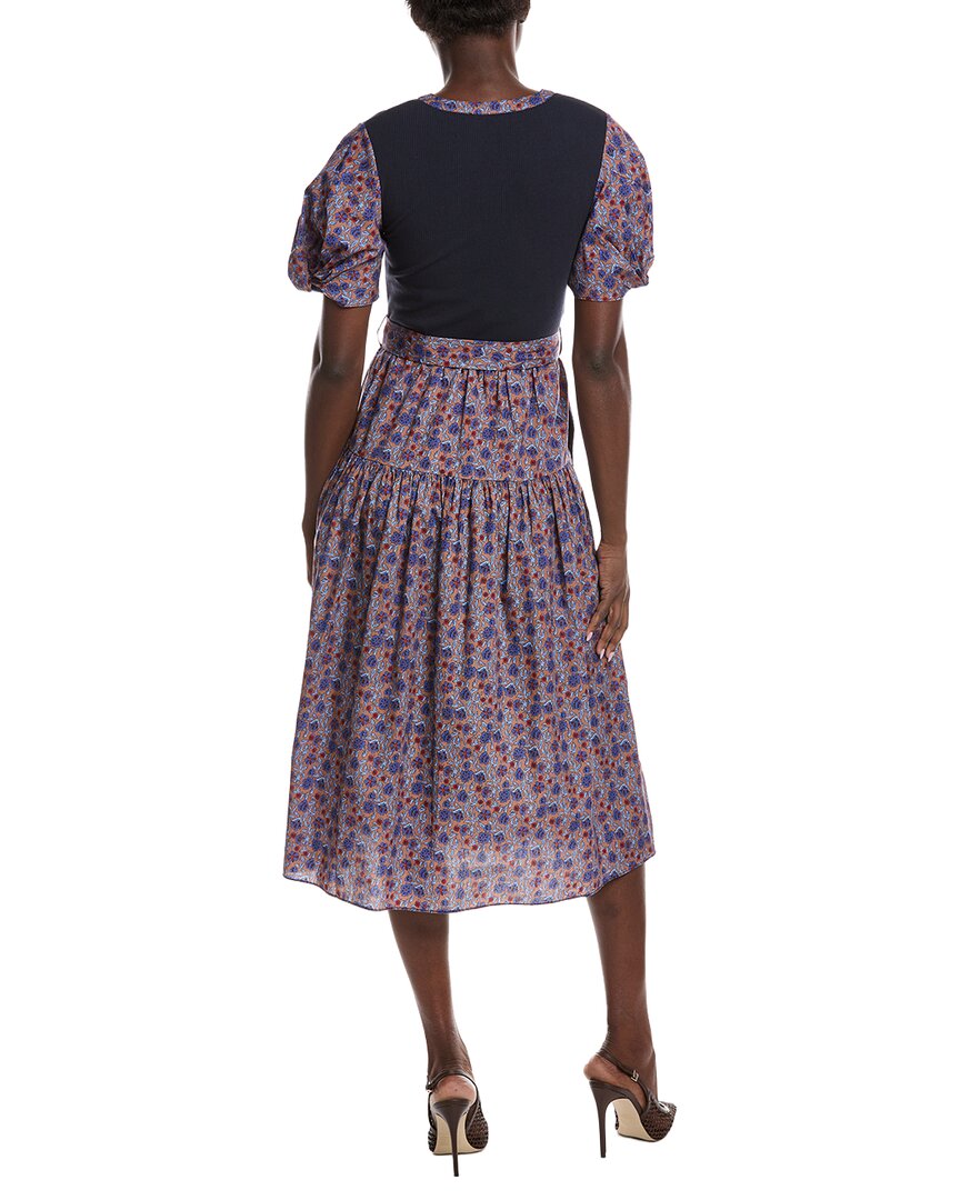 Derek Lam 10 Crosby Natalia Mixed Media Dress