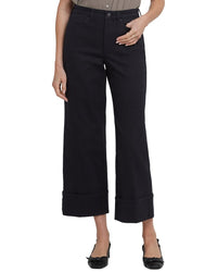Nydj Teresa Black Wide Leg Jean