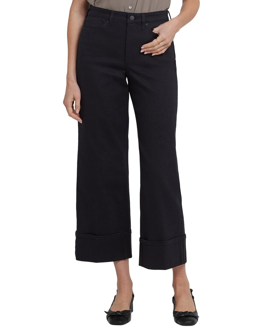 Nydj Teresa Black Wide Leg Jean