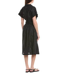 Vitamin A Playa Cut Out Linen Midi Dress
