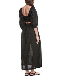 Vitamin A Cierra Cut Out Linen Maxi Dress