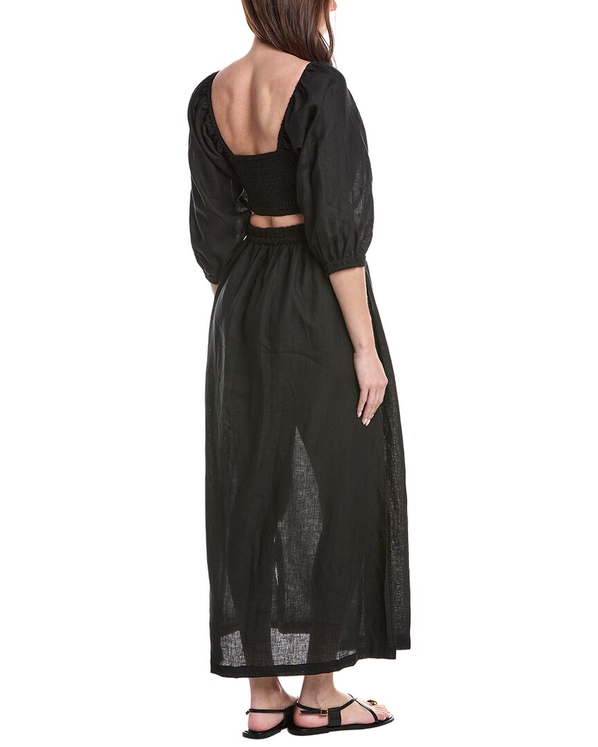 Vitamin A Cierra Cut Out Linen Maxi Dress