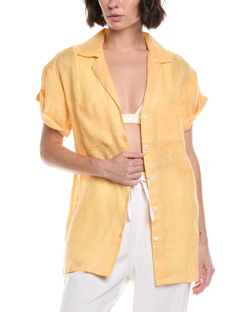 Vitamin A Playa Pocket Linen Blouse