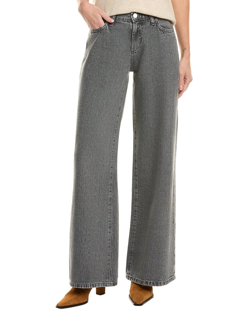 Joe's Jeans Low Rise Wide Leg Crystal Grey Jean
