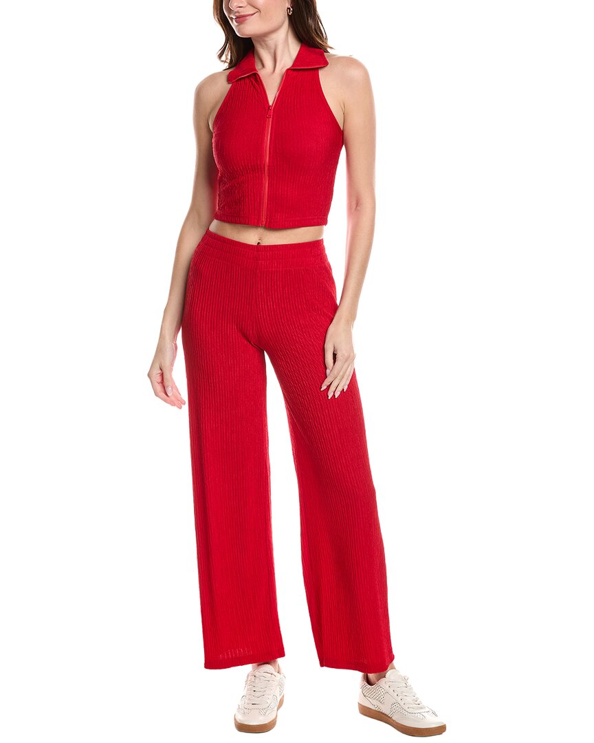 Marion 2Pc Crinkle Textured Loungewear Set