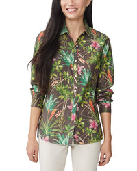 J.Mclaughlin Britt Silk-Blend Blouse