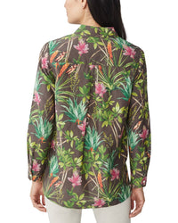 J.Mclaughlin Britt Silk-Blend Blouse
