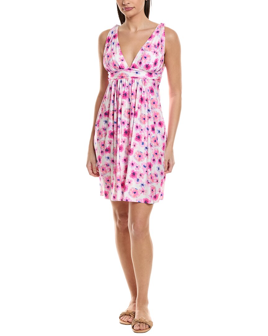 Carmen Marc Valvo Draped Cover-Up Dress