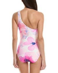Carmen Marc Valvo Asymmetric One-Piece