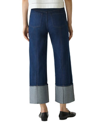 Theory Relaxed Denim Cuff Pant
