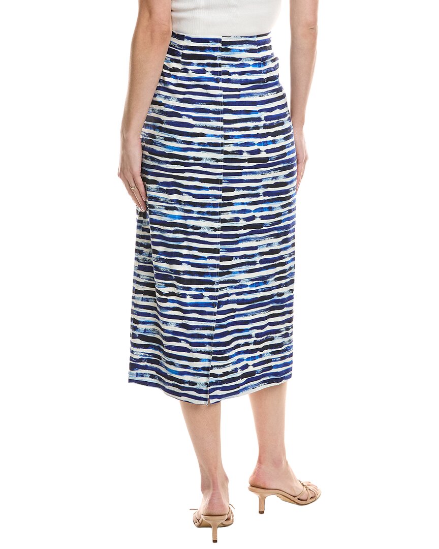 A.L.C. Phoebe Linen-Blend Print Skirt