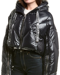 Khrisjoy Khris Cropped Shiny Puffer Jacket