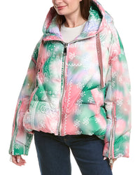 Khrisjoy Khris Bandana Velour Puffer Jacket