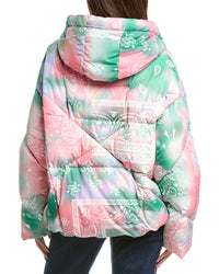 Khrisjoy Khris Bandana Velour Puffer Jacket