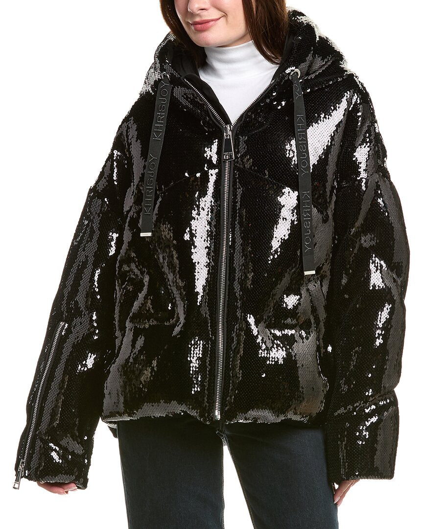 Khrisjoy Khris Scale Sequin Puffer Jacket