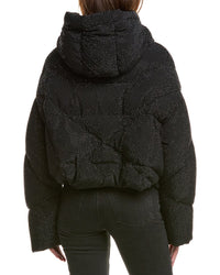 Khrisjoy Khris Rhinestone Crop Puffer Down Jacket