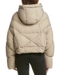 Khrisjoy Khris Rhinestone Crop Puffer Down Jacket